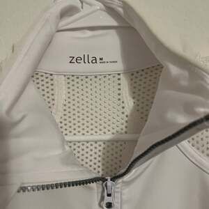 Zella White Lightweight Mesh Ventilated Full-Zip Active Jacket Size Medium